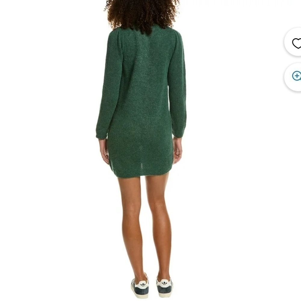 Nation LTD womens Shane Alpaca & Wool-Blend Sweaterdress, Green size M - Picture 2 of 6